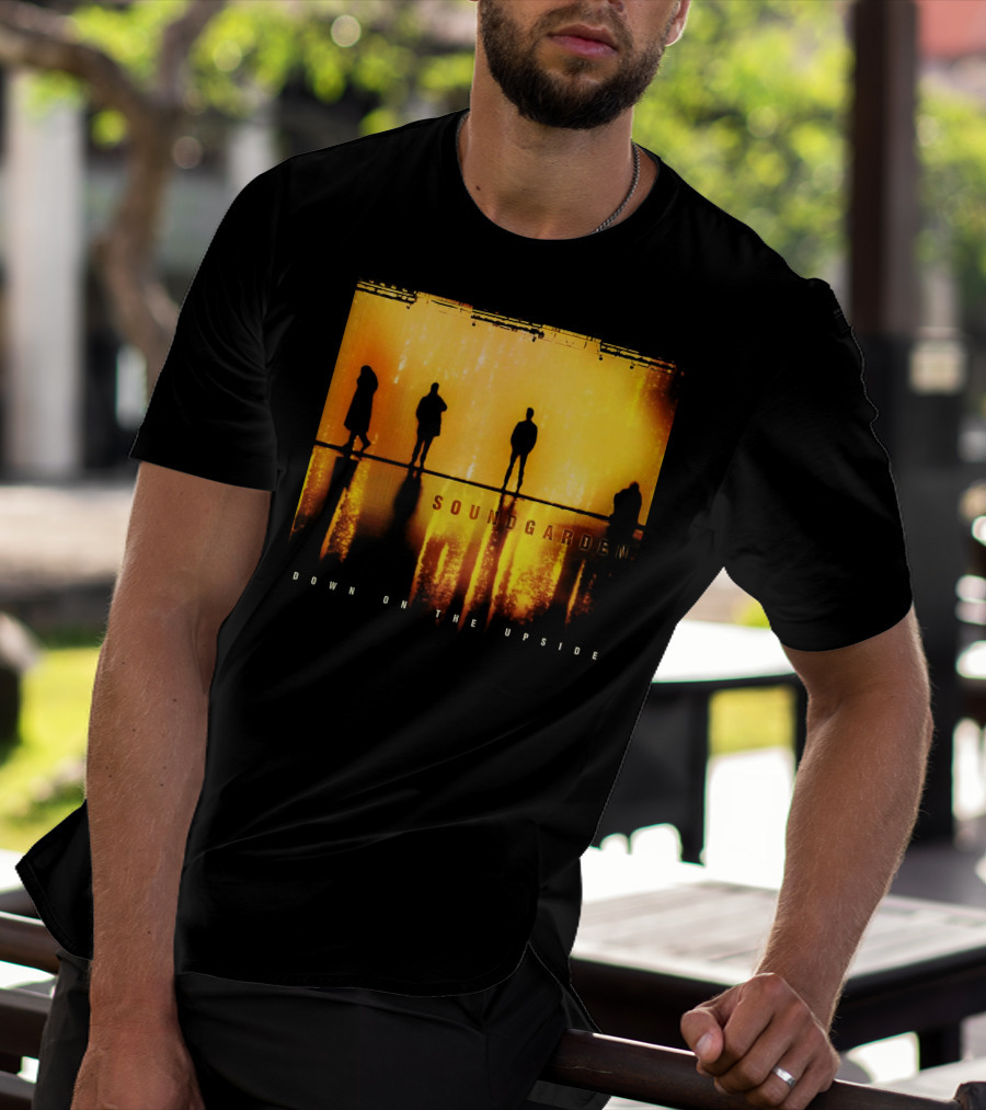 Soundgarden Down On The Upside Silhouettes Reflecting On Stage T-Shirt