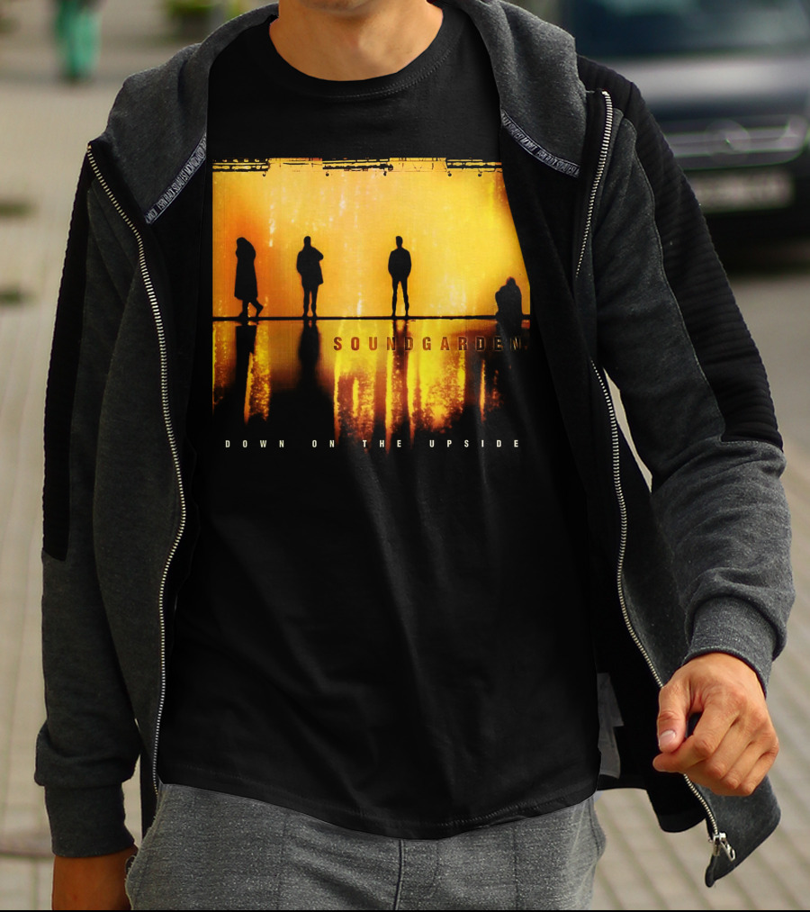 Soundgarden Down On The Upside Silhouettes Reflecting On Stage T-Shirt