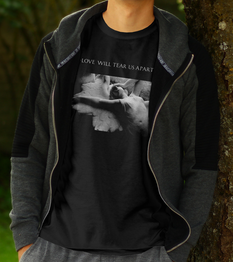 Love Will Tear Us Apart Joy Division Angel Statue Scene T-Shirt