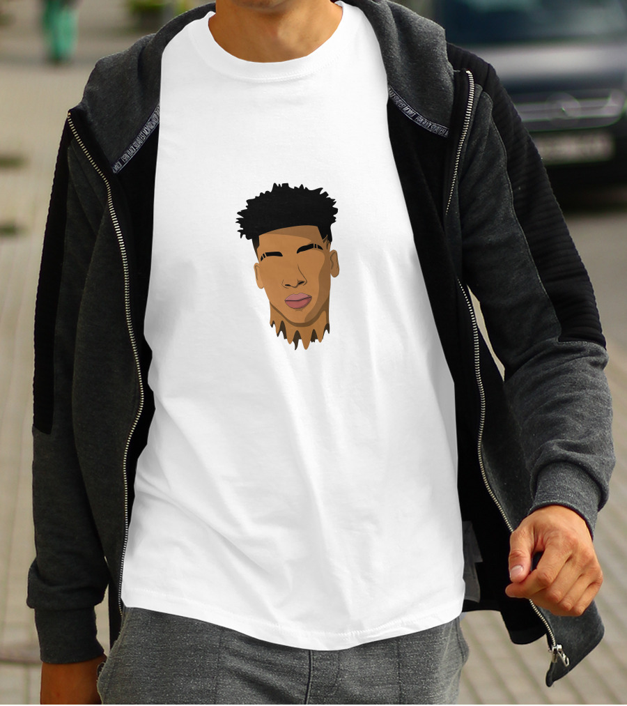 NLE Choppa Stylized Portrait Face T-Shirt