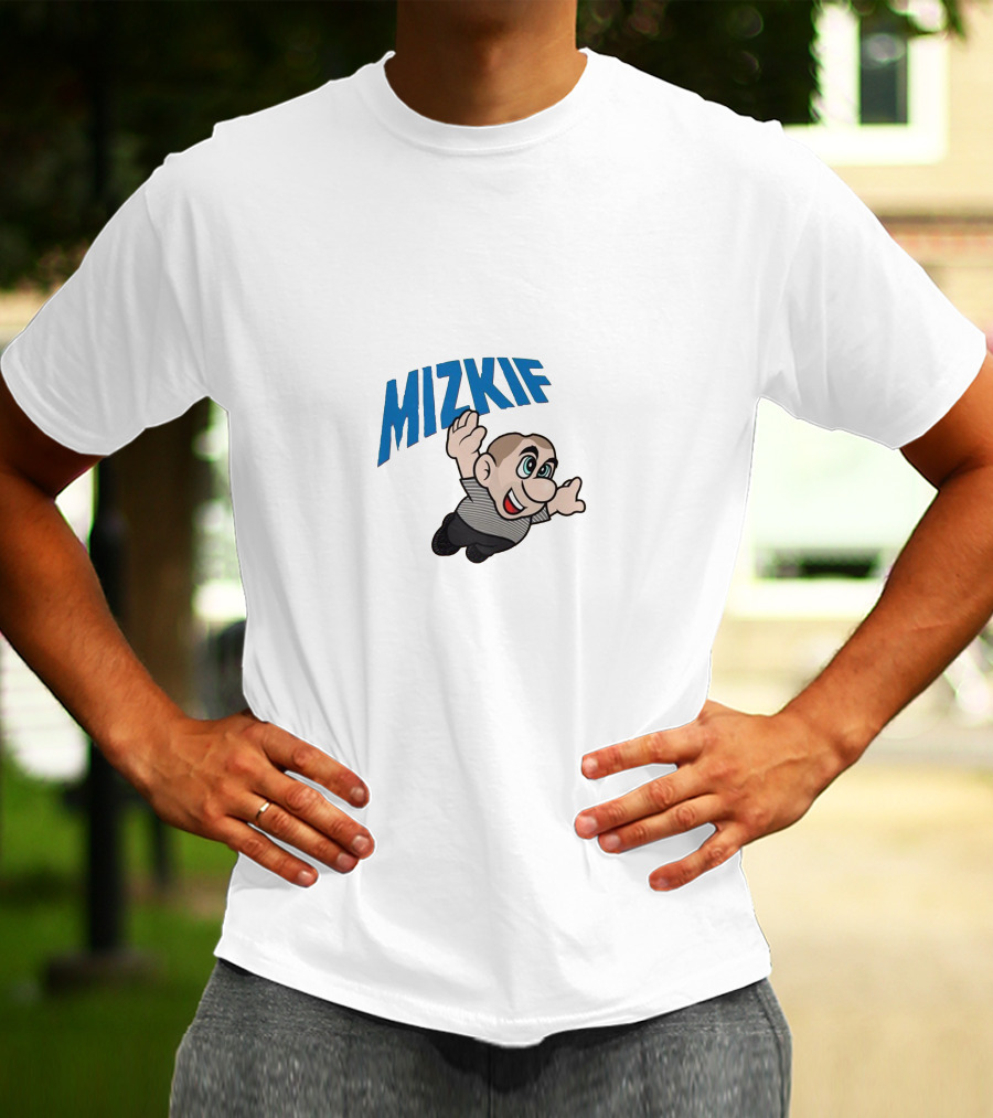 Mizkif Cartoon Character Flying Action Hero Pose T-Shirt