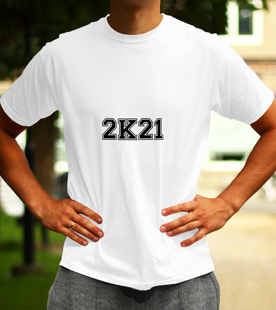 2K21 Bold Block Lettering Sports T-Shirt