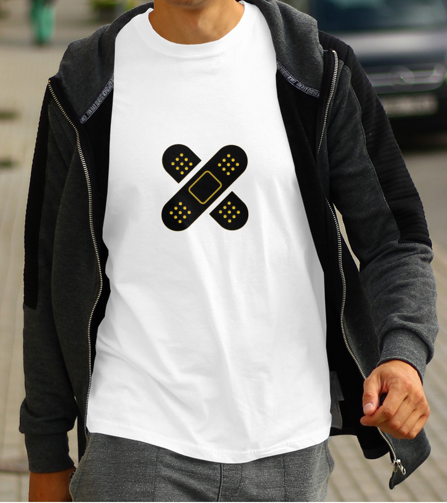 Mothica Bandaid Cross T-Shirt