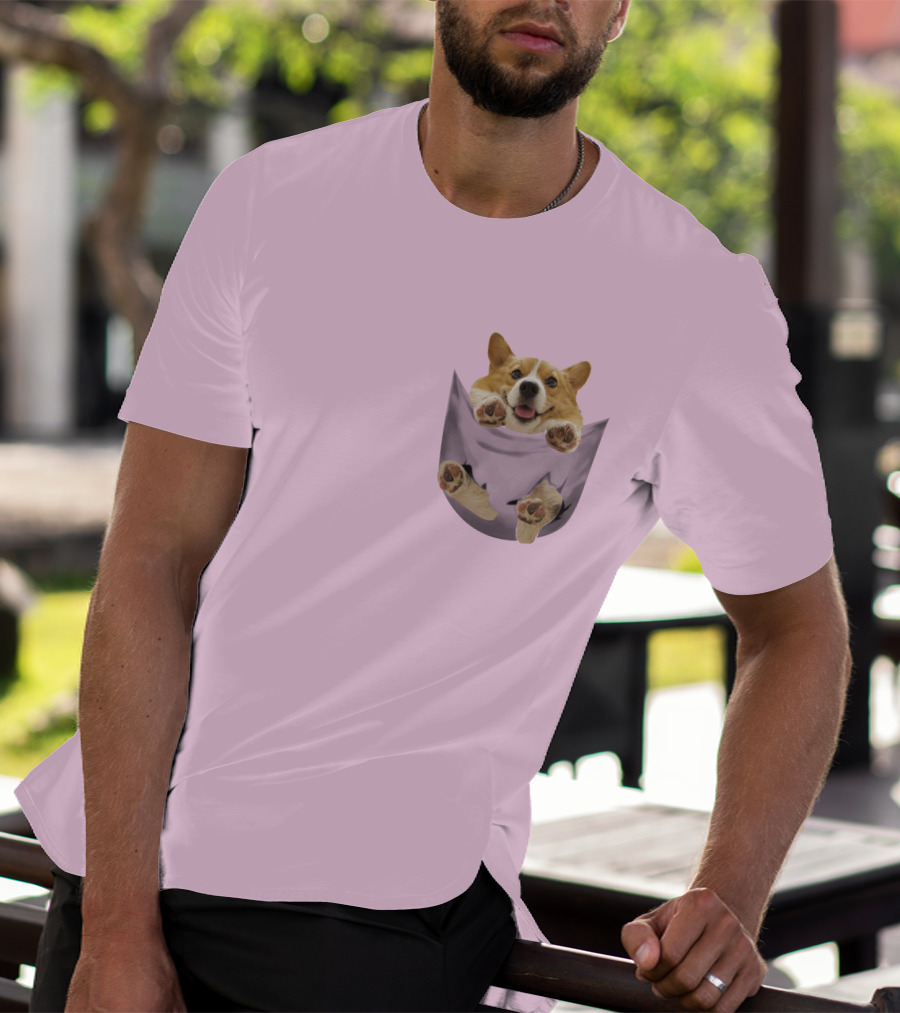 Lovely Corgi Pocket Pal T-Shirt