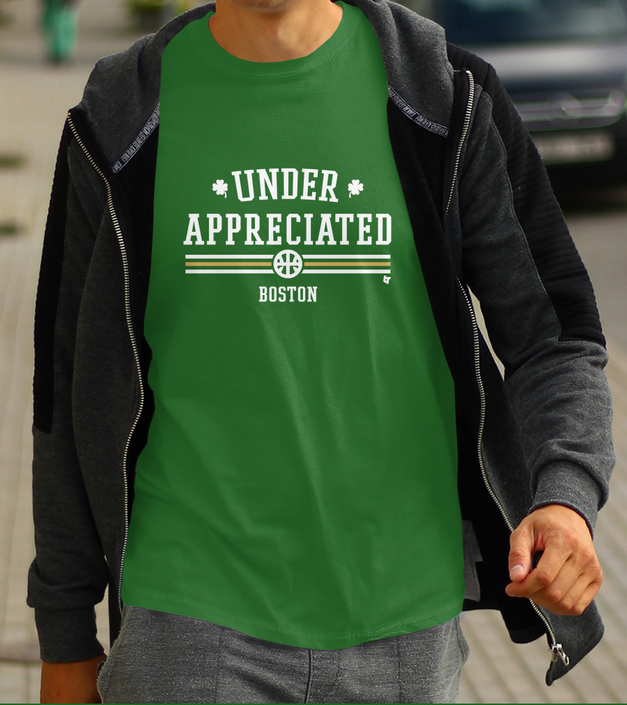 Under Appreciated Boston Basketball Green Shamrocks T-Shirt