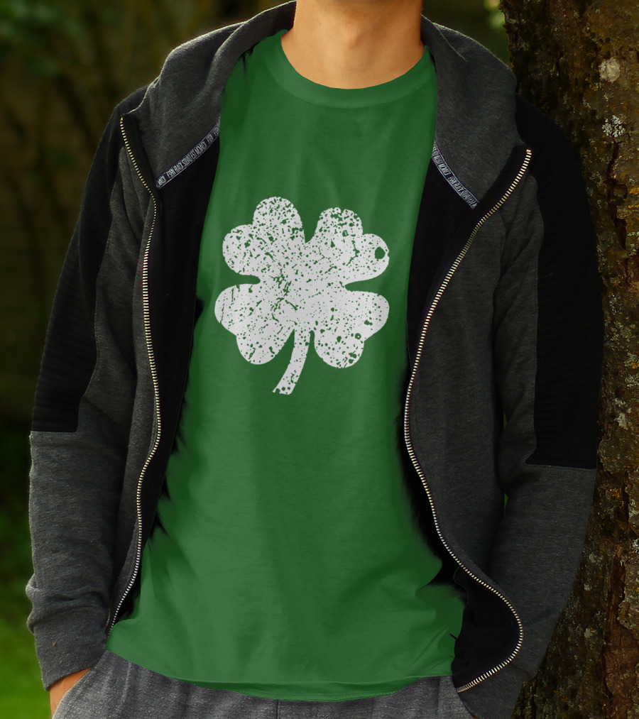 Four Leaf Clover St. Patrick's Day Green Lucky Charm T-Shirt