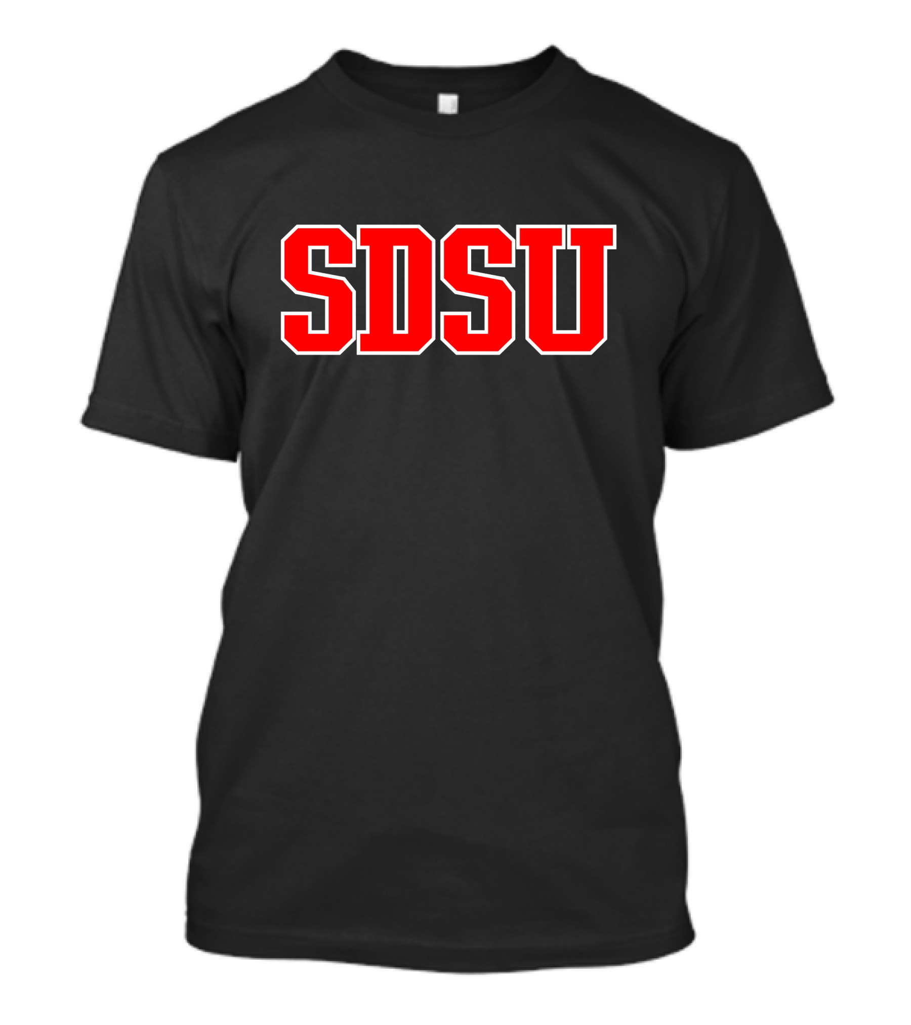 SDSU San Diego State University Bold Red Letters T-Shirt