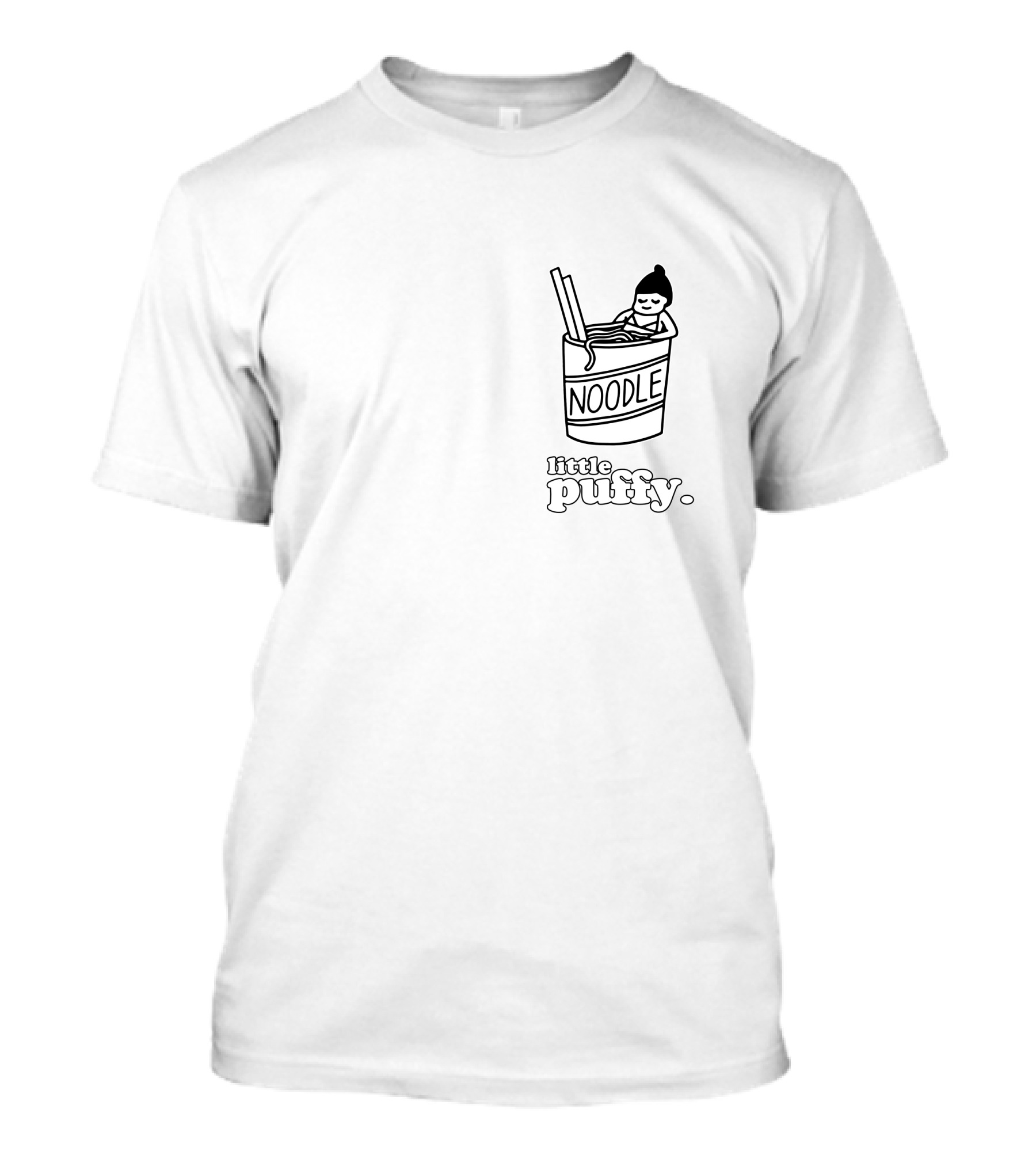 Little Puffy Noodle Bath Cup Character In Noodles T-Shirt