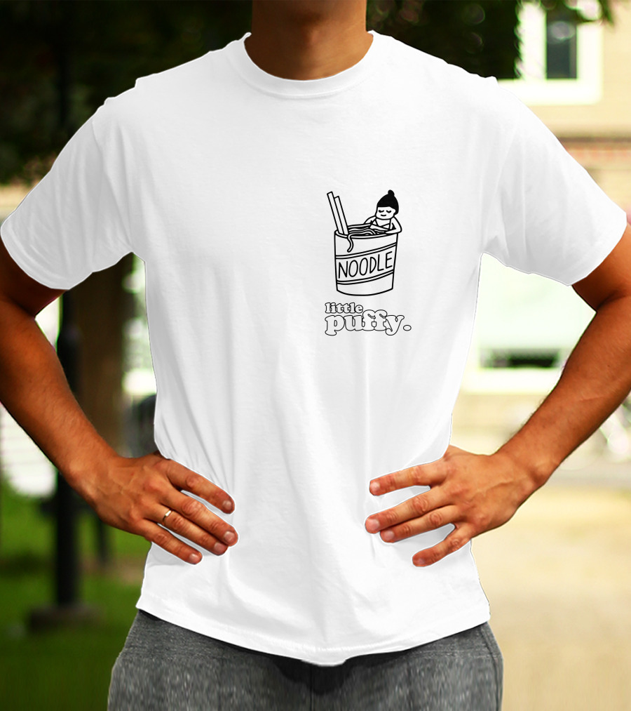 Little Puffy Noodle Bath Cup Character In Noodles T-Shirt