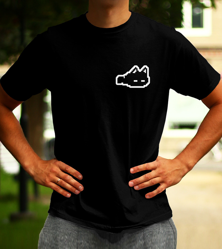 Omocat Shop Omori MEWO Pixel Art Pocket Cat T-Shirt