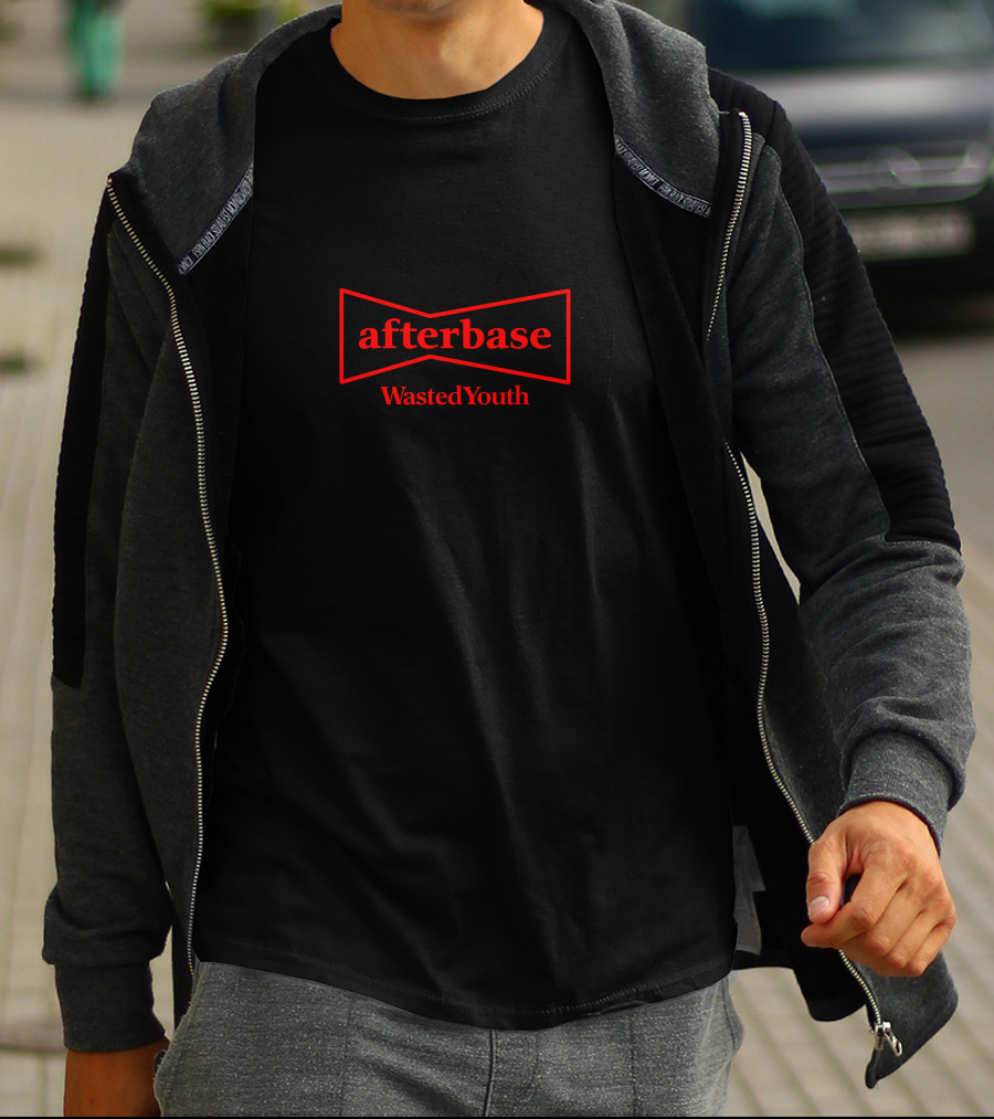 Afterbase Wasted Youth Iconic Red Symbol Don't Bother Me Anymore T-Shirt