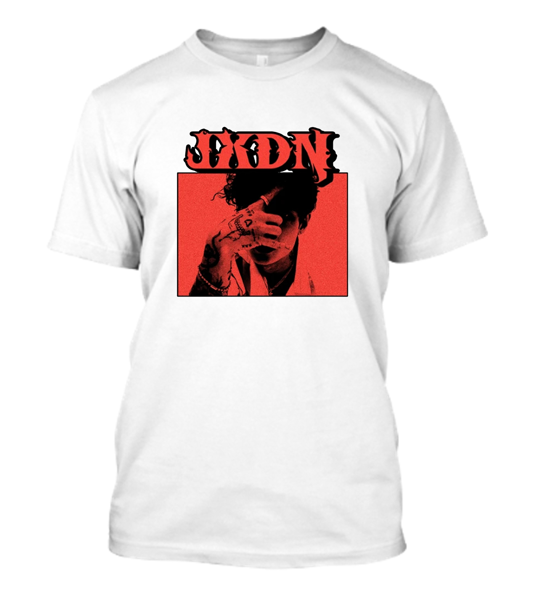 JXDN Photo Red Image With Hand Gesture T-Shirt