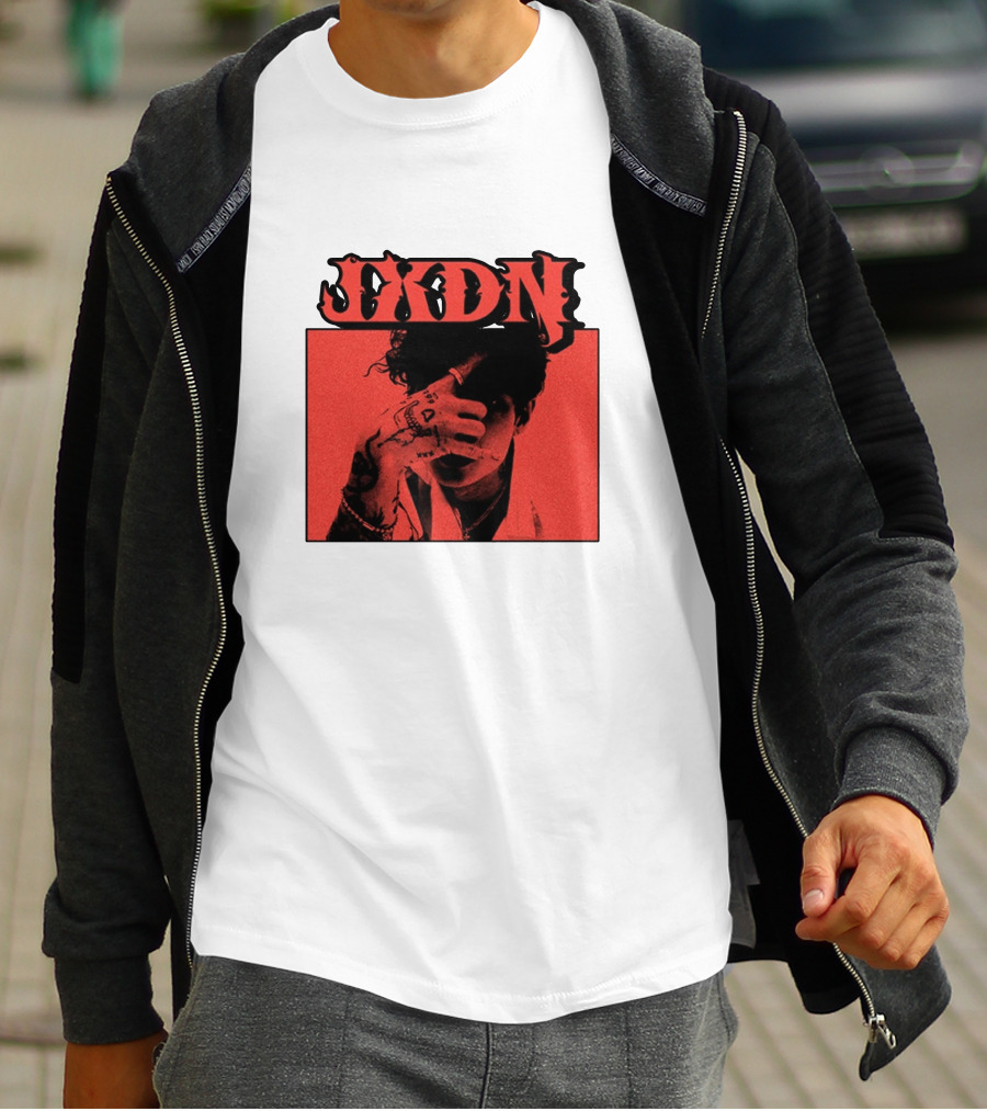 JXDN Photo Red Image With Hand Gesture T-Shirt