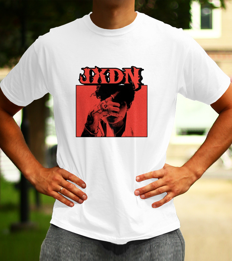 JXDN Photo Red Image With Hand Gesture T-Shirt