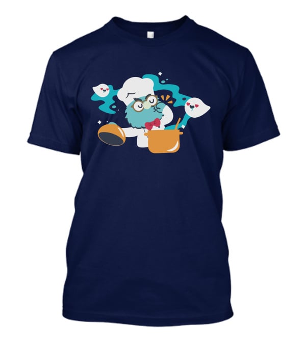 Cooker Owl With Floating Spirits Love Potion Scene T-Shirt