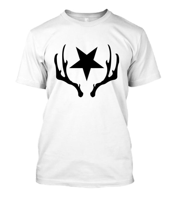 Disco Elysium Star Antlers Emblem T-Shirt