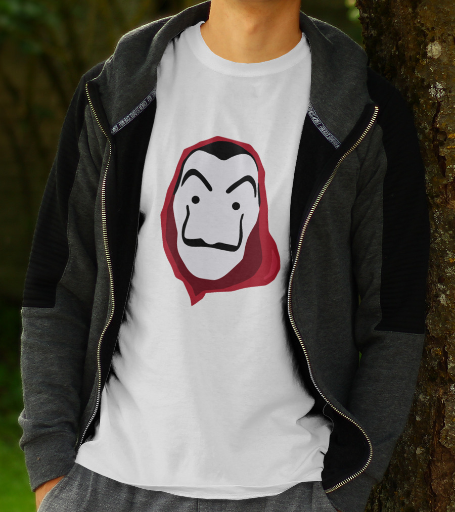 La Casa De Papel Money Heist Salvador Dalí Mask Red T-Shirt