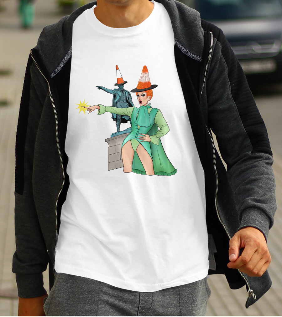 River Medway Thomas Waghorn Statue Drag Costume Cone Hat Charm Jaimee Andrews T-Shirt