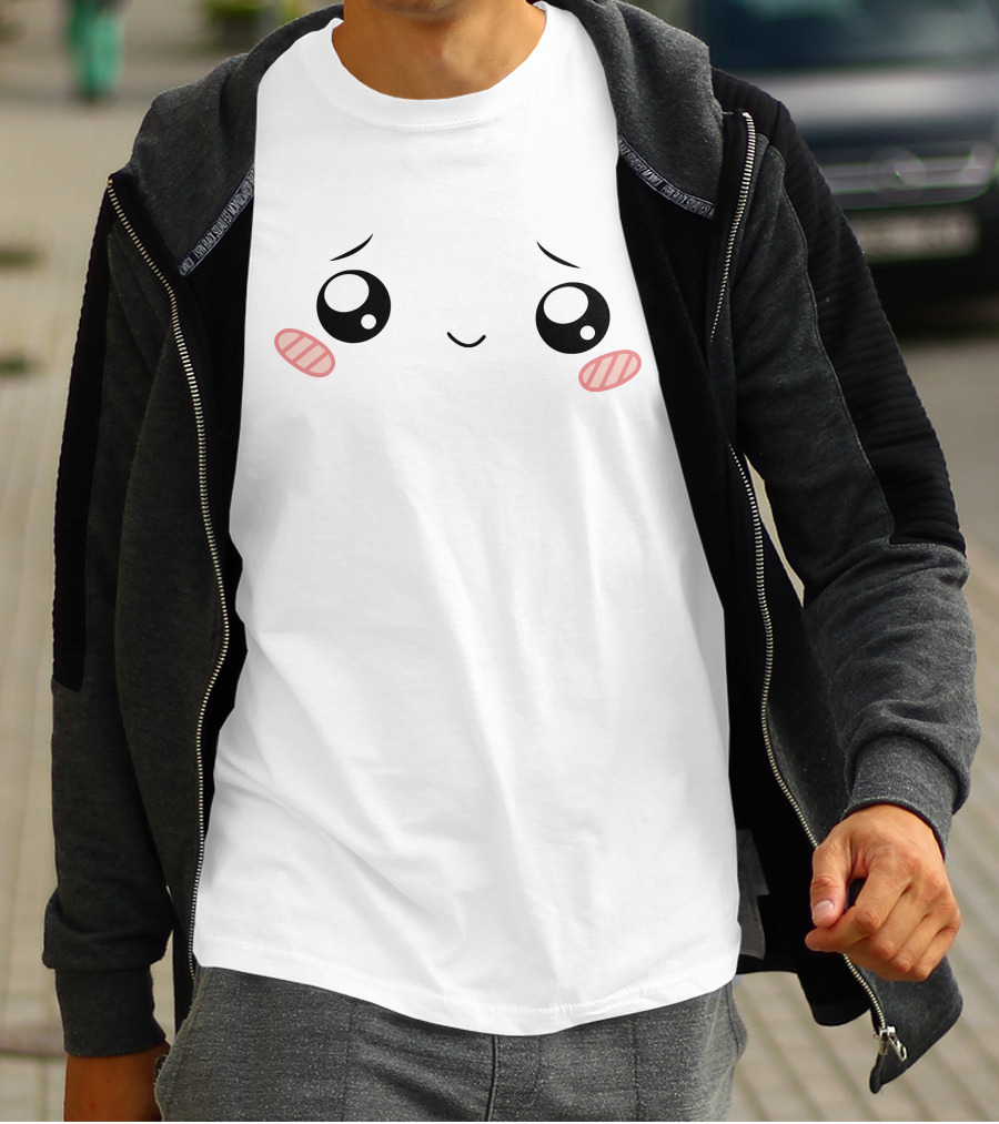 Shop The Lankybox Merch Store Cute Ghosty Kawaii Face T-Shirt