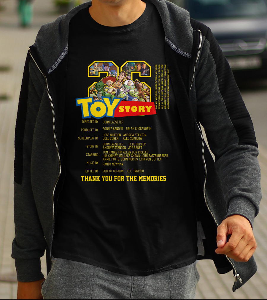 TOY STORY 28 Thank You For The Memories Directors Cast Iconic Characters T-Shirt