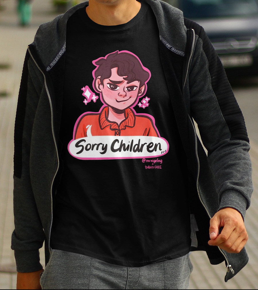 Sorry Children Uncle Roger Merch By MrNigelNG X TidbitsCHOI T-Shirt