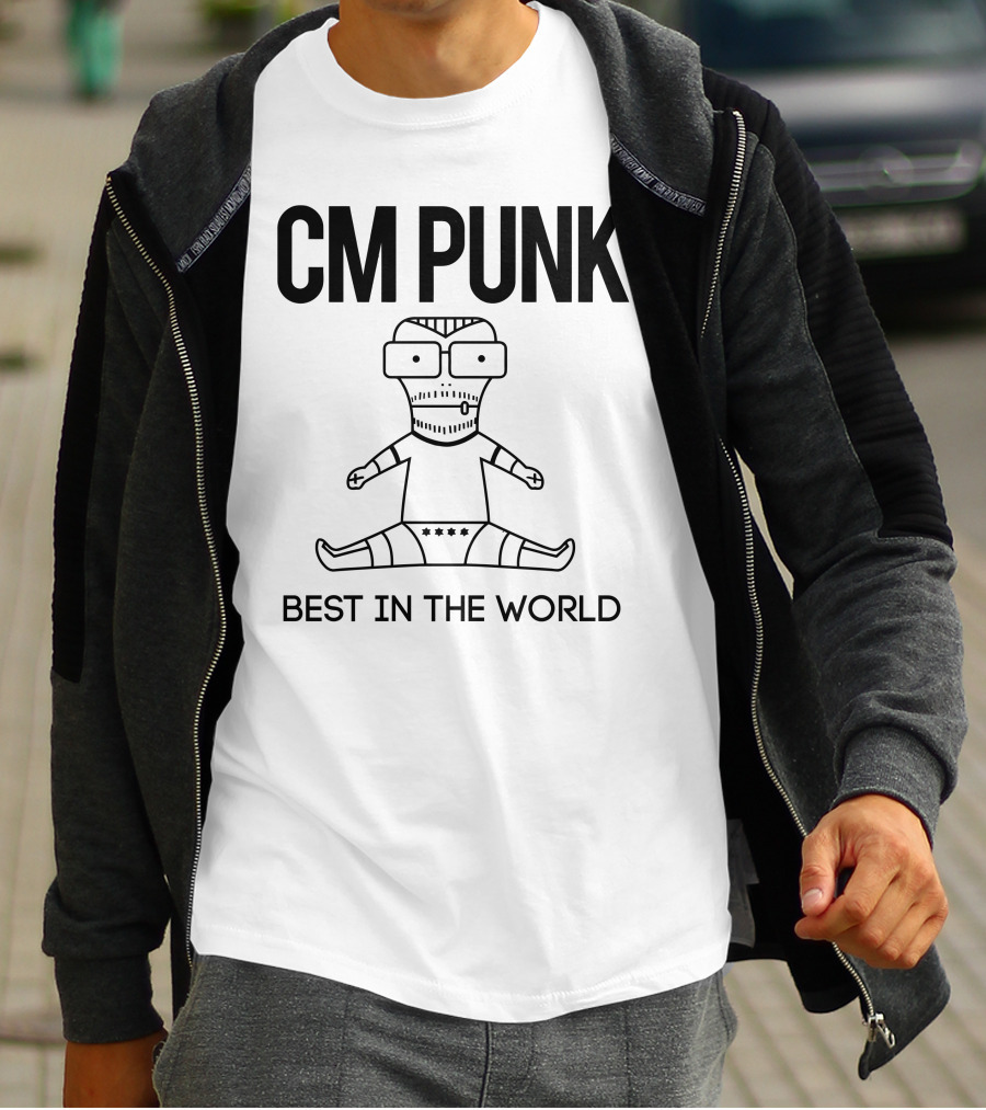 CM Punk Best In The World Little Cartoon Wrestler T-Shirt