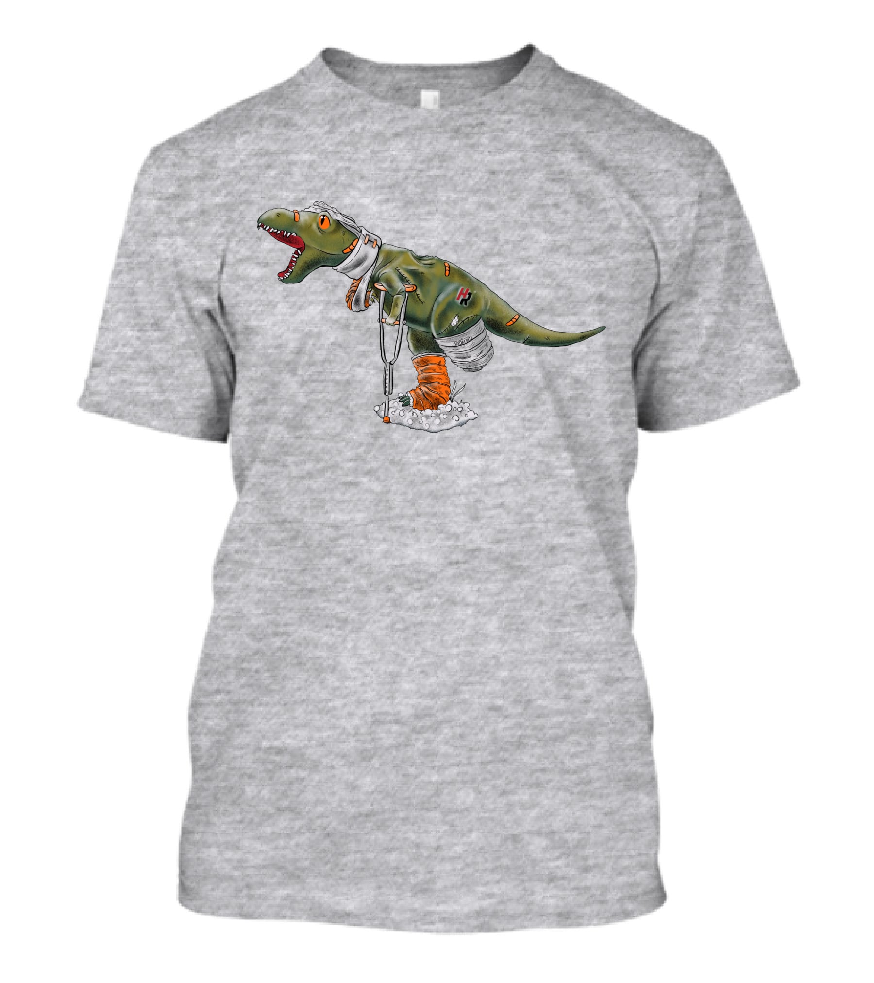 How Ridiculous Merch Injured Rexy Navy T-Shirt