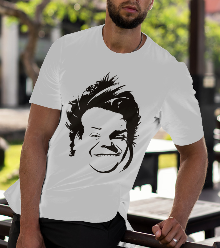 Chris Farley Sketch Face Stencil T-Shirt