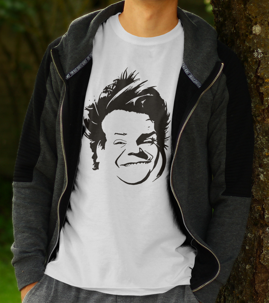 Chris Farley Sketch Face Stencil T-Shirt