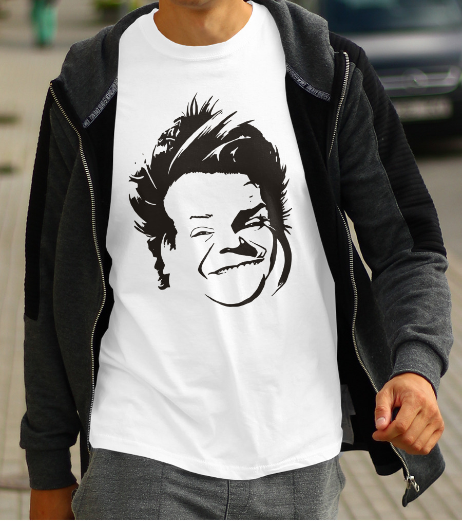 Chris Farley Sketch Face Stencil T-Shirt