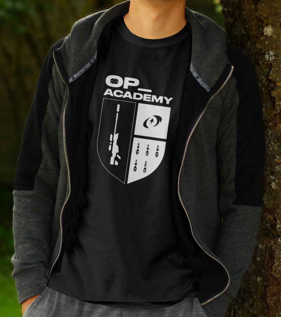 Cdnthe3rd Merch Op Academy Sniper Shield Tactical Icons T-Shirt