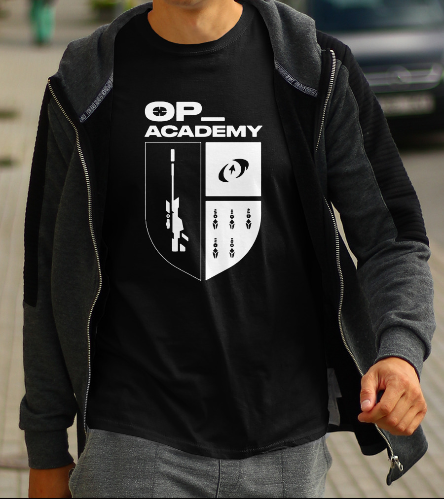 Cdnthe3rd Merch Op Academy Sniper Shield Tactical Icons T-Shirt