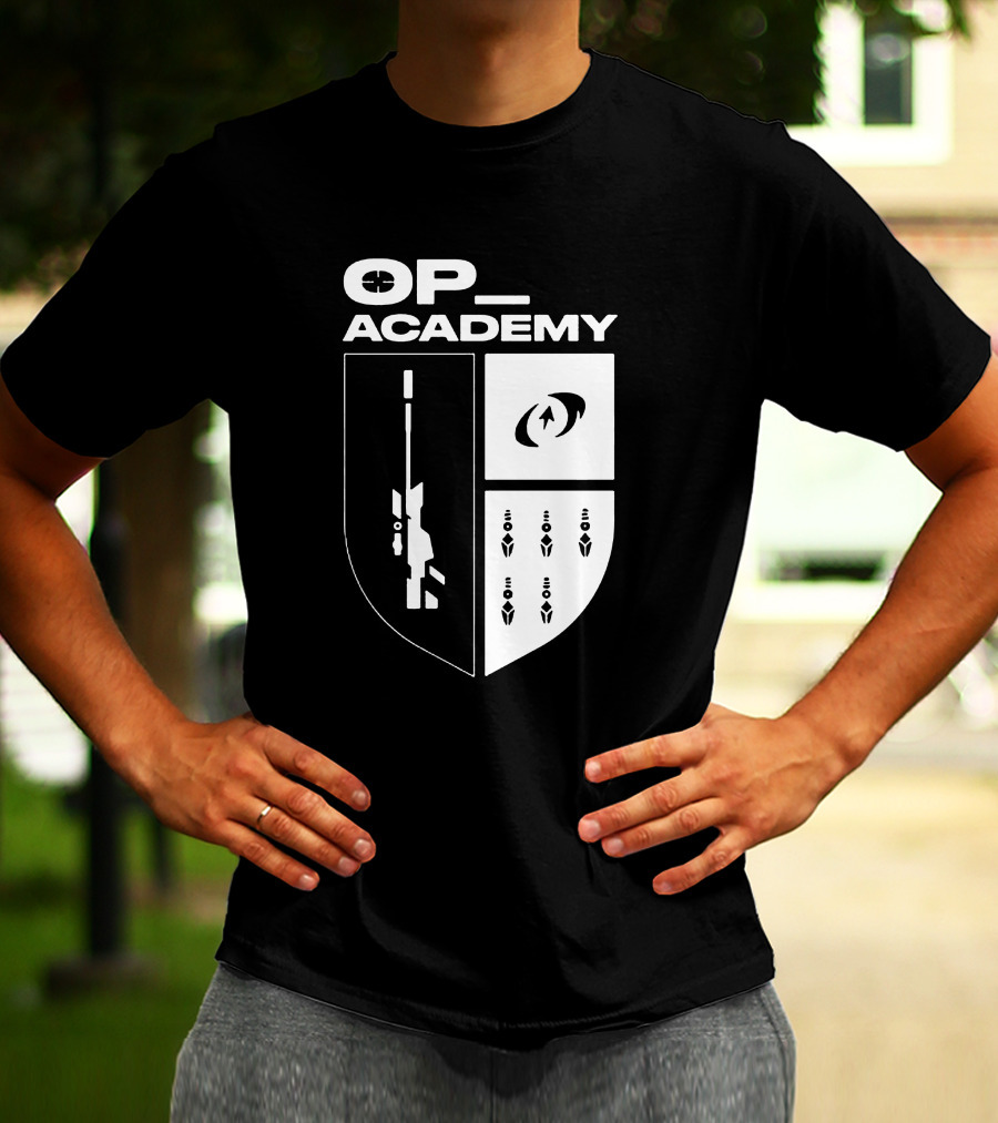 Cdnthe3rd Merch Op Academy Sniper Shield Tactical Icons T-Shirt