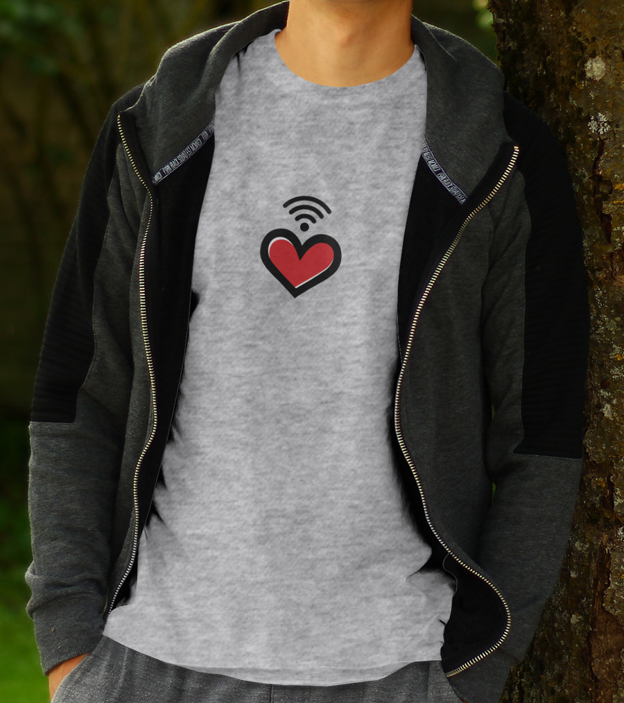 Straykids Seungmin Love Red Heart With Wifi Signal T-Shirt