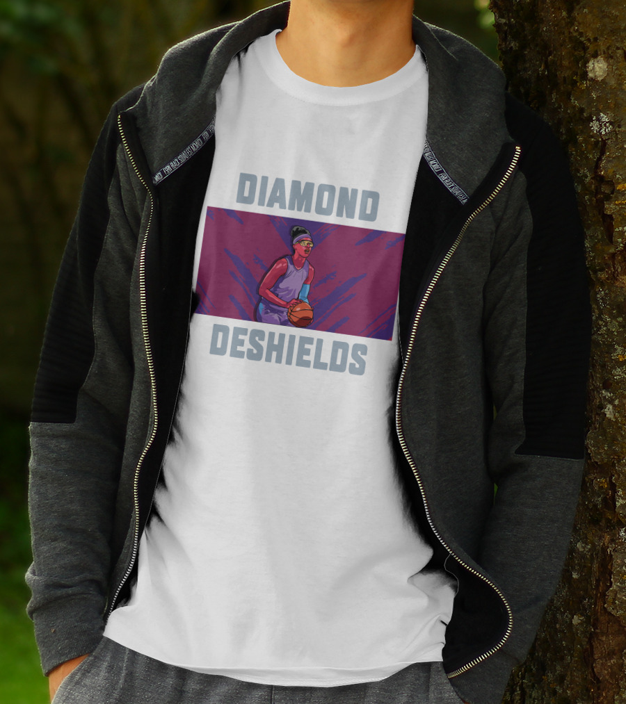 Diamond Deshields Basketball Player T-Shirt
