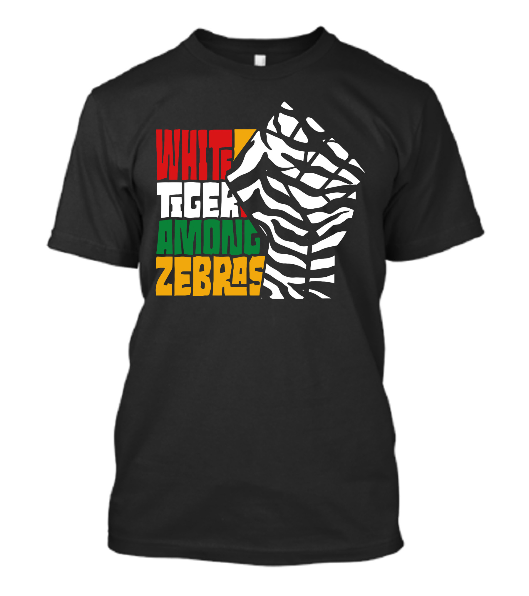White Tiger Among Zebras Nick Shin Merciless Tiger T-Shirt