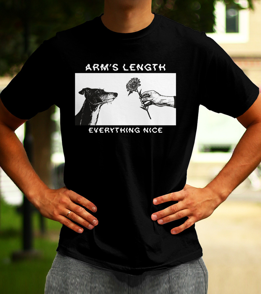 ARM'S LENGTH EVERYTHING NICE Dog And Flower T-Shirt