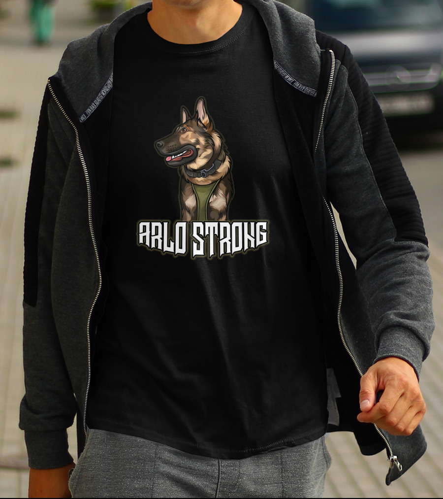 K9arlo Arlo Strong German Shepherd Featured T-Shirt