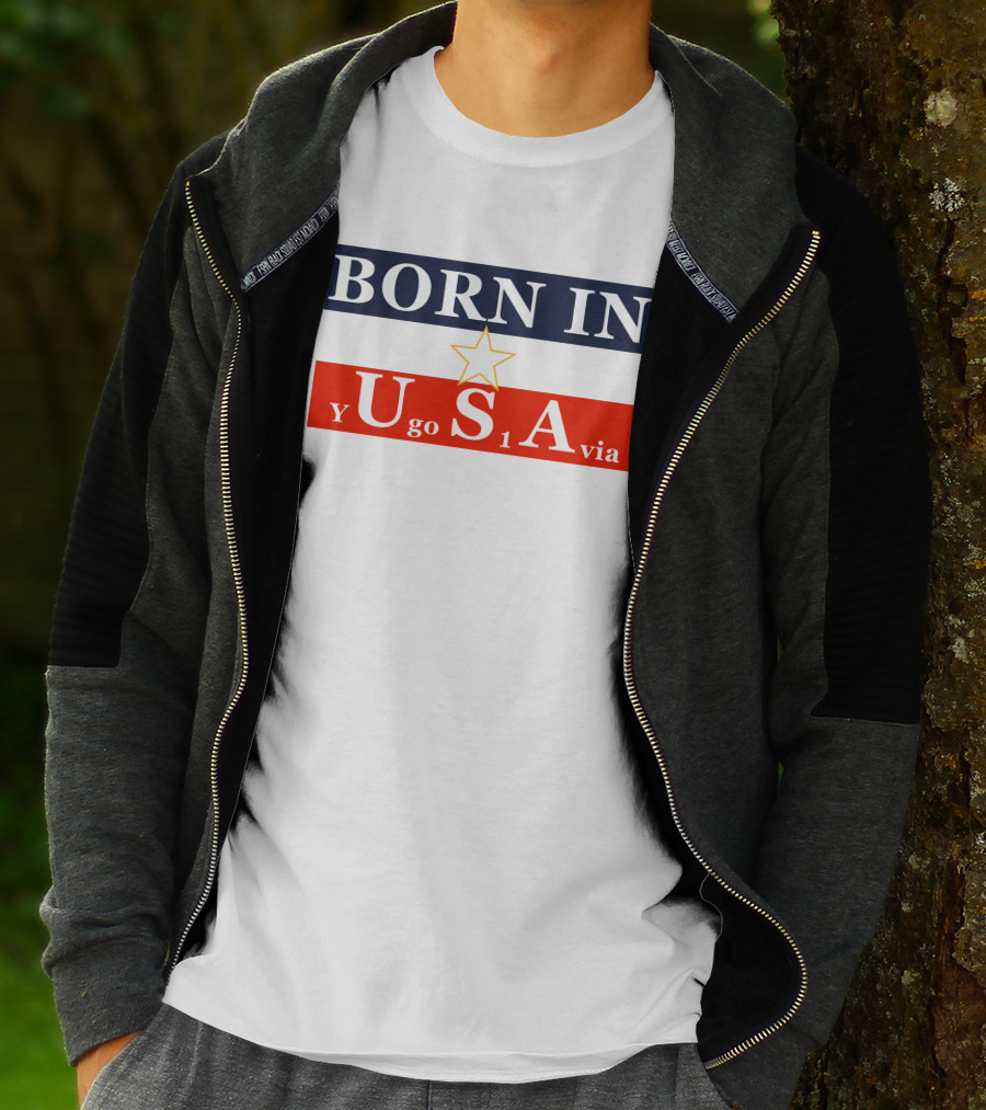 Born In USA Y Go 1 Via Neighbours Wifi T-Shirt
