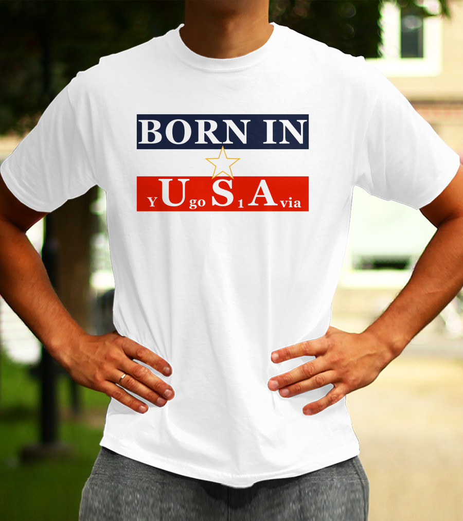 Born In USA Y Go 1 Via Neighbours Wifi T-Shirt