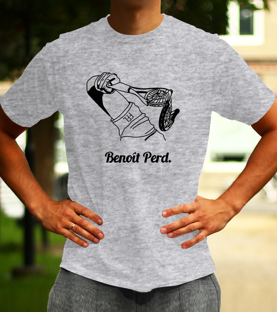 Benoît Perd Ffl Lose Merchandise Tennis Racket Image T-Shirt