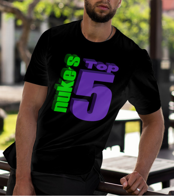 Nukestop5 Nuke's Top 5 Logo Merch T-Shirt