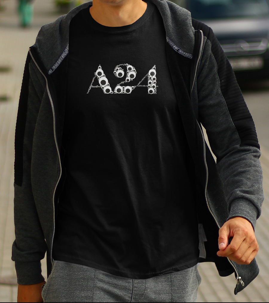 Everything Everywhere All At Once A24 Black Googly Eye Puff T-Shirt