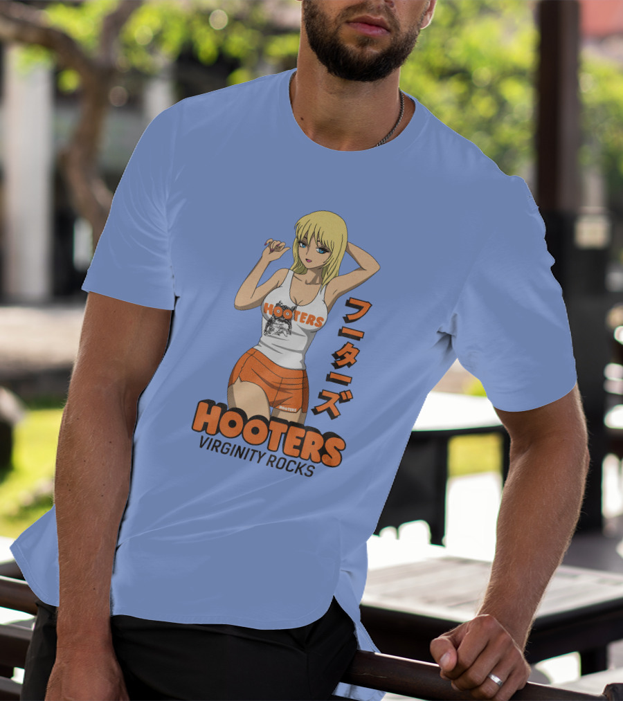 Hooters Anime Girl Virginity Rocks Danny Duncan T-Shirt