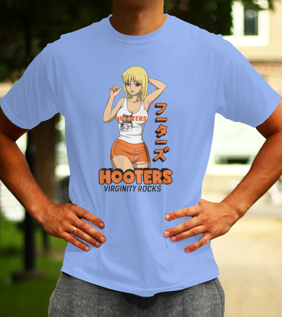 Hooters Anime Girl Virginity Rocks Danny Duncan T-Shirt