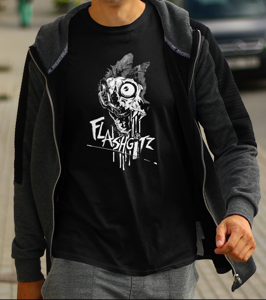 Flashgitz Lupus Mortem Wolf Skull T-Shirt