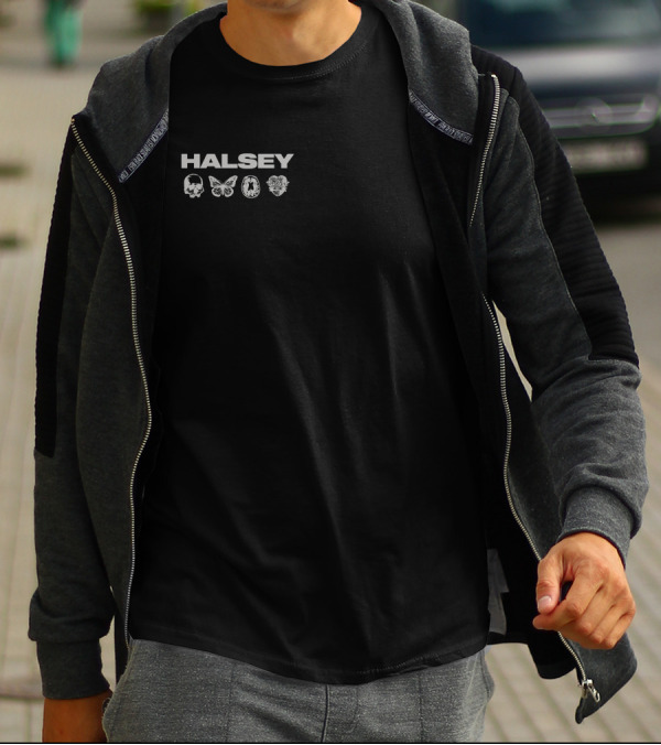 Halsey Skull Butterfly Symbols T-Shirt