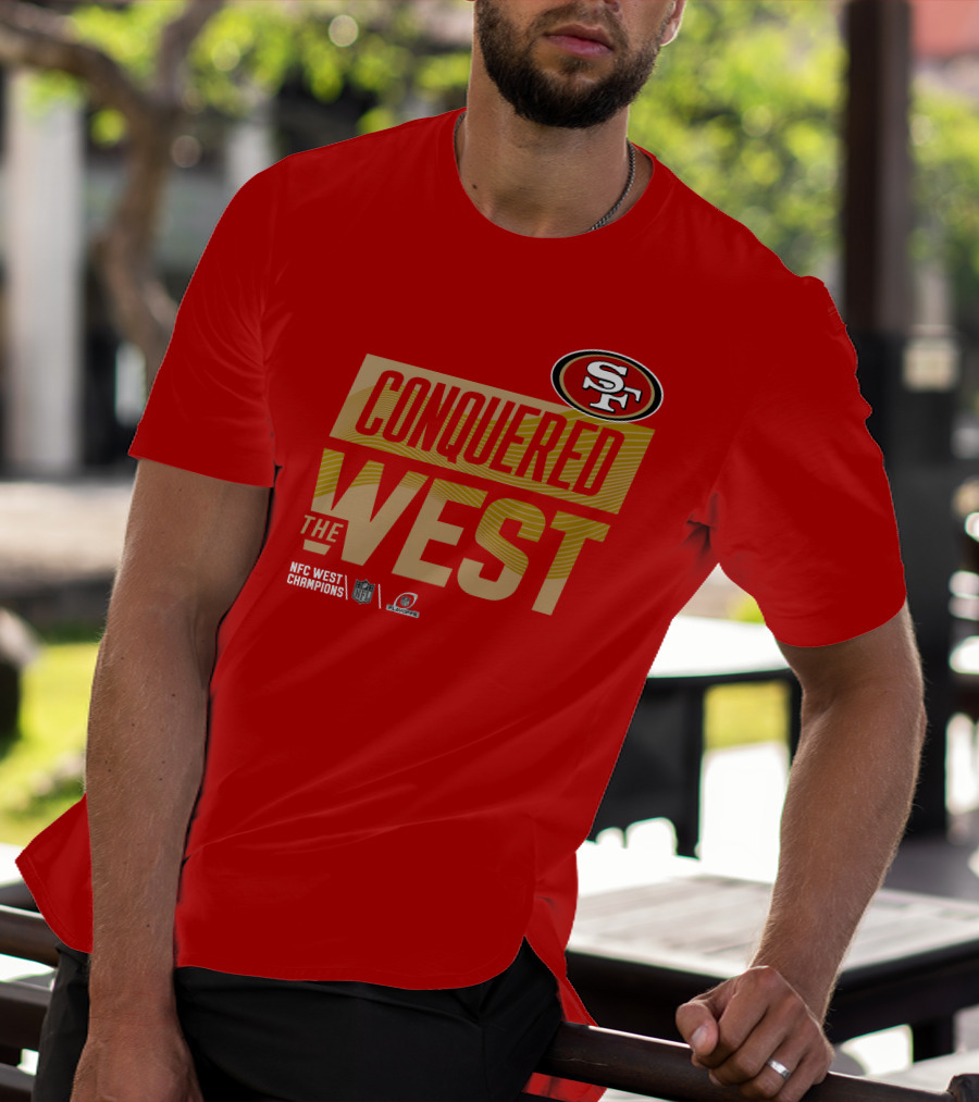 San Francisco 49Ers Conquered The West NFL Logo 49ers Shop T-Shirt