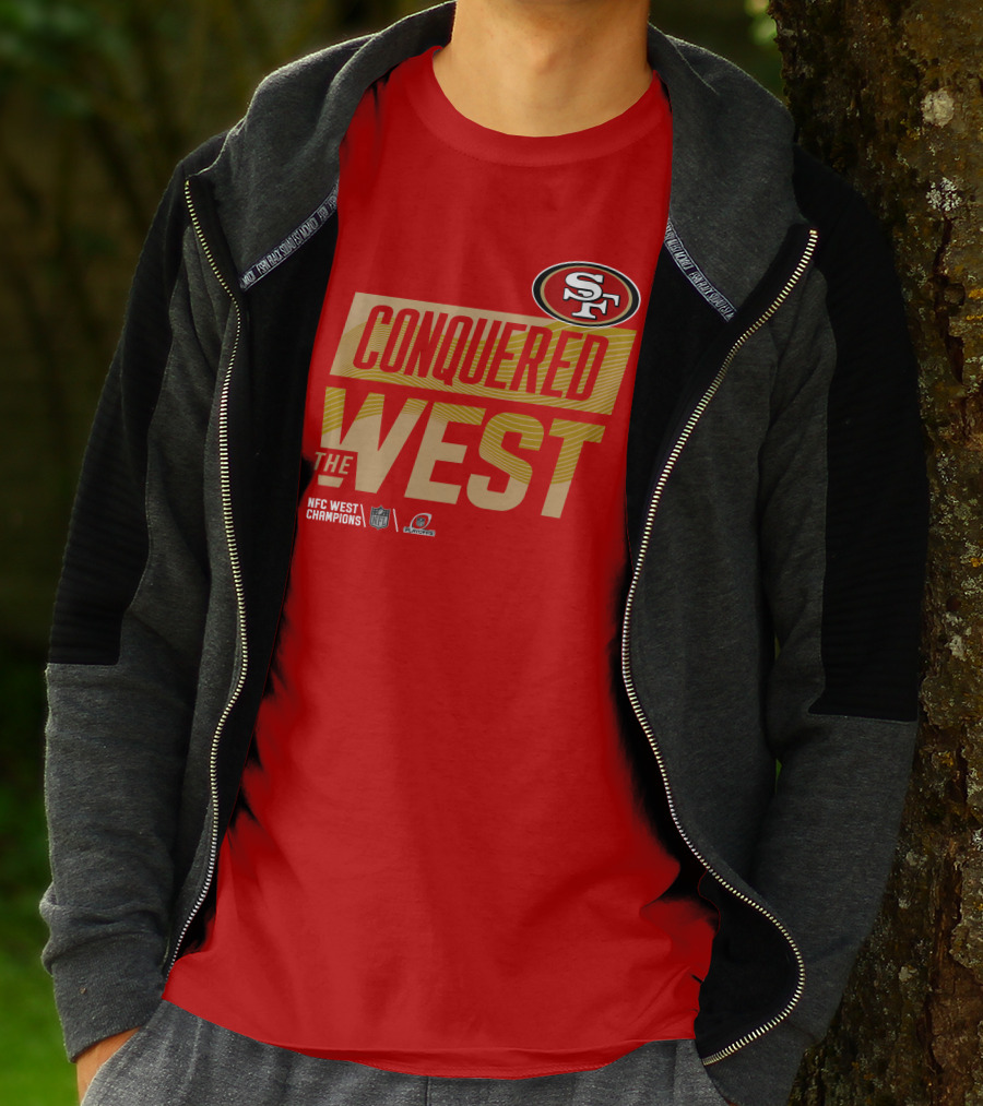San Francisco 49Ers Conquered The West NFL Logo 49ers Shop T-Shirt