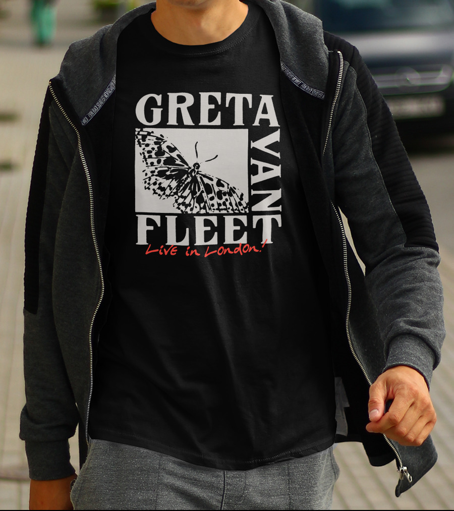 Greta Van Fleet Butterfly Live In London T-Shirt